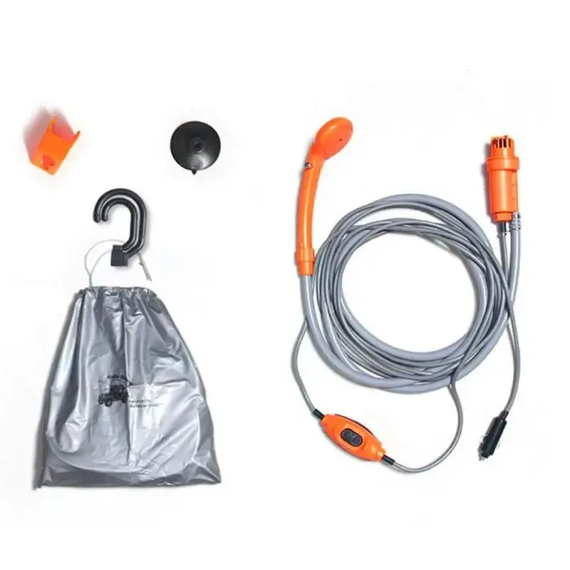 Certified 12V Wireless Portable Car Washer and Camping Shower - Outdoor Shower with 12V Power for Car Cleaning Camping and Hiking Unique