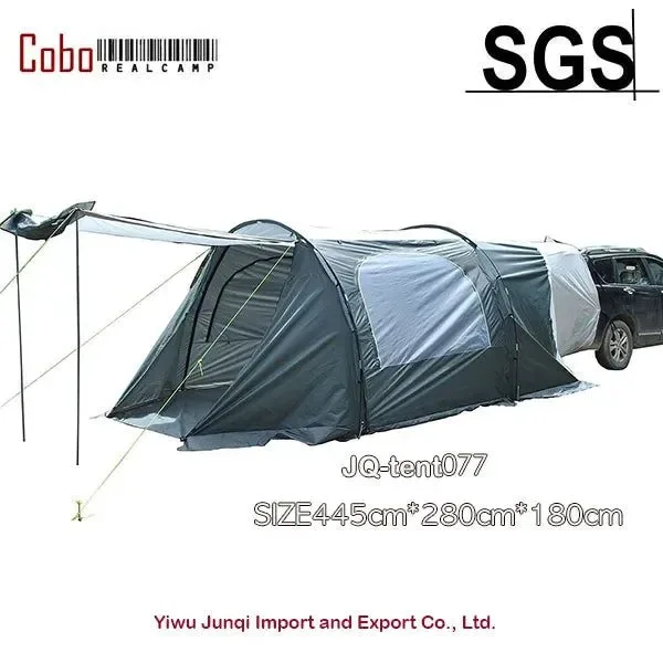 Natural SUV Tailgate Shade Awning Tent - Portable Waterproof Car Camping Sun Shelter for Outdoor Beach Picnic and Fishing Pure