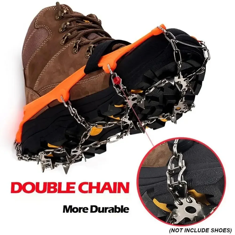 Specialty 13 Teeth Climbing Crampons – Non-Slip Ice Grips for Winter Hiking and Fishing Comfortable