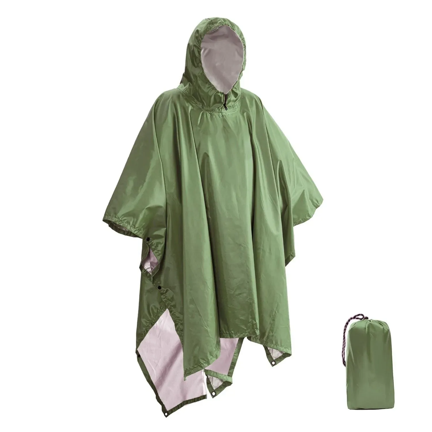 Casual Portable 3-in-1 Multifunctional Raincoat Poncho Mat - Durable Rain Gear for Hiking and Camping Superior