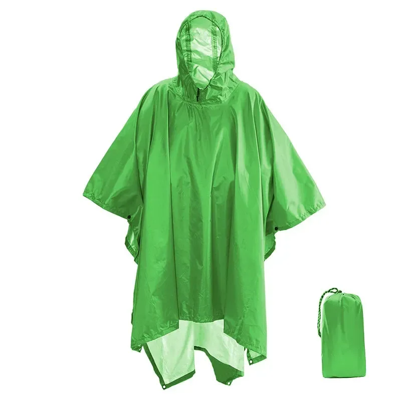 Practical 3-in-1 Outdoor Military Waterproof Raincoat - Rain Coat Awning Picnic Mat for Men and Women Organic
