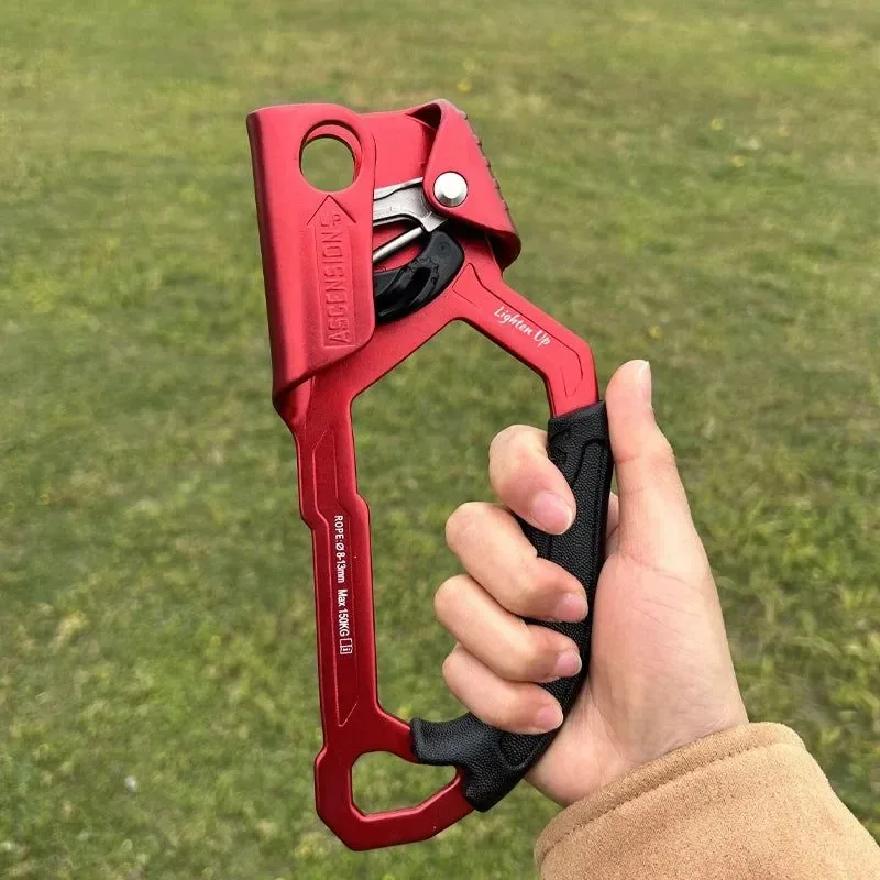Functional Outdoor Rock Hand Ascender - 8-12mm Rope Access for Climbing Rescue and Caving Optimized