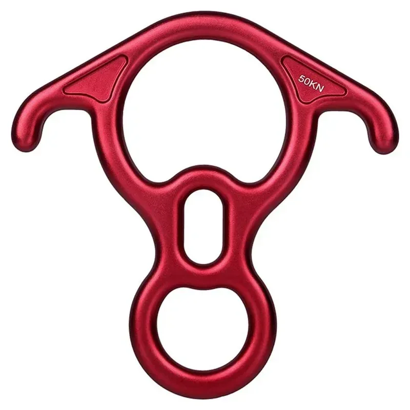 Optimized 8-Shape Bent-Ear Belay Device for Rock Climbing - Rappelling and Descender Gear Original