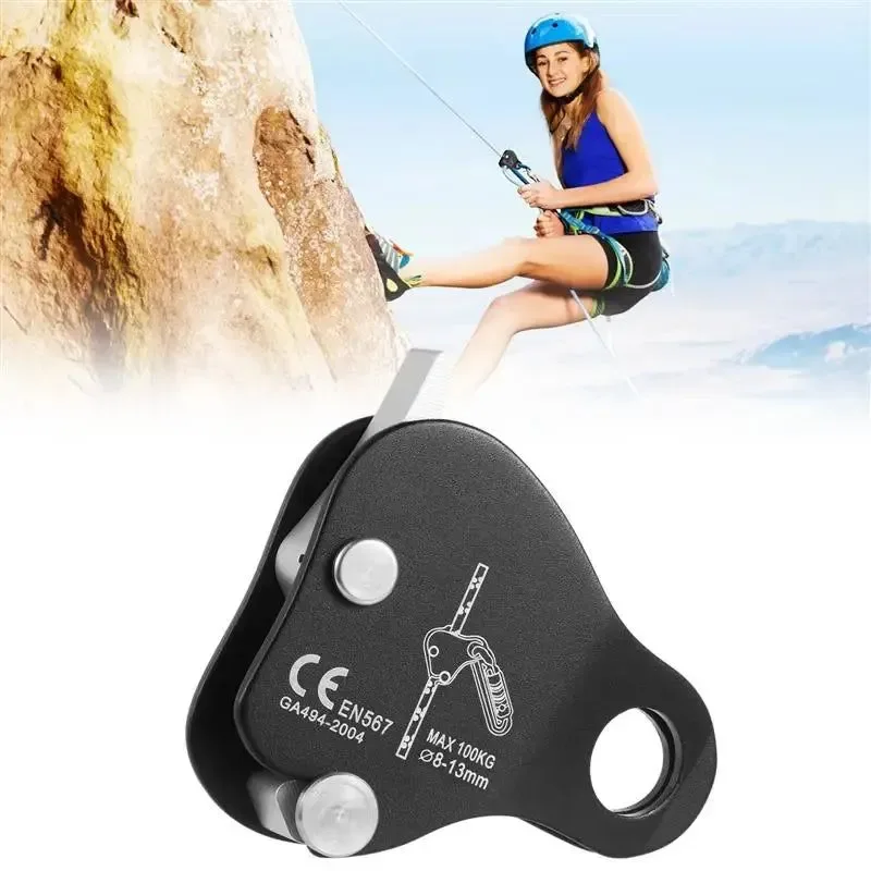 Elegant High-Strength Self-Locking Climbing Rope Grab - Fall Protection Ascender and Belay Device Superior