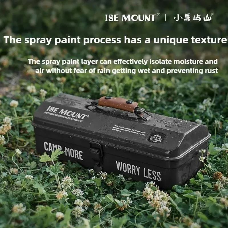 Environmentally Friendly Outdoor Toolbox – Durable Metal Storage Box with Customizable Compartments for Camping and Outdoor Luxury