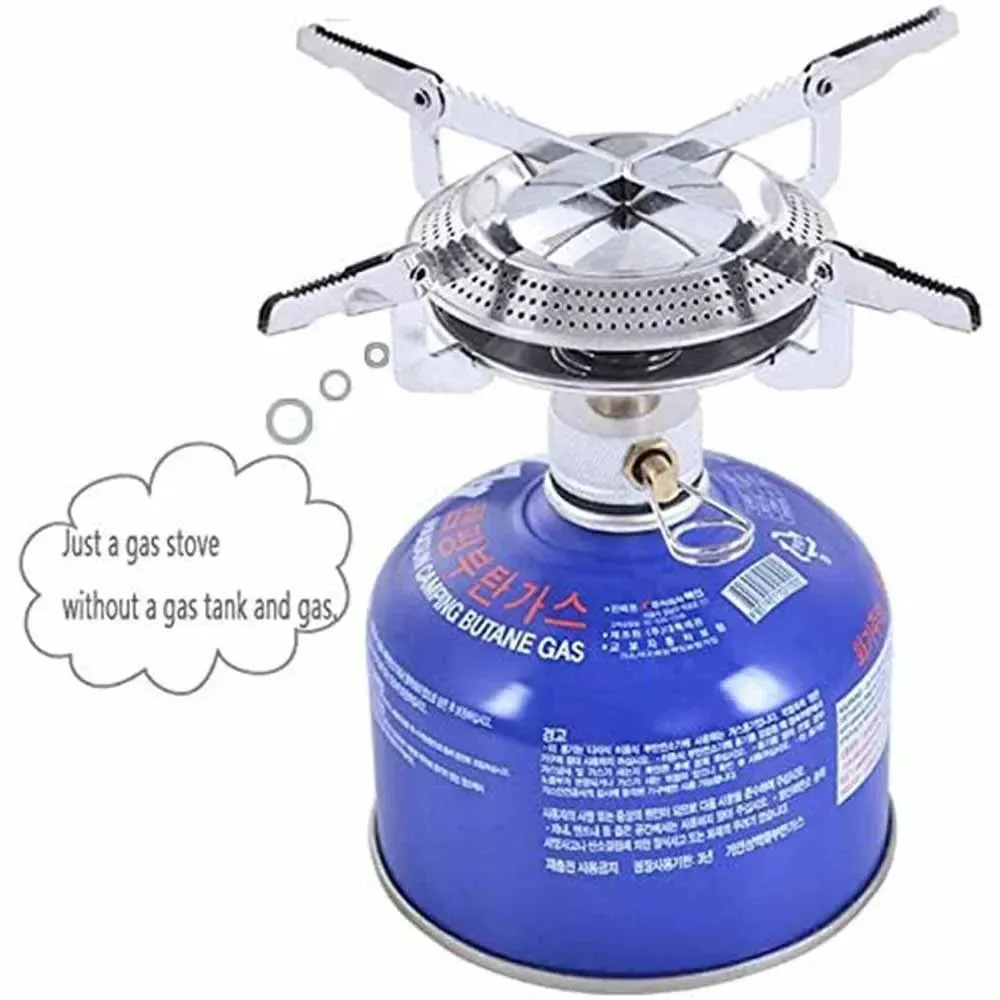Effective Windproof Camping Gas Stove – Portable Foldable Stove for Outdoor Cooking Safe