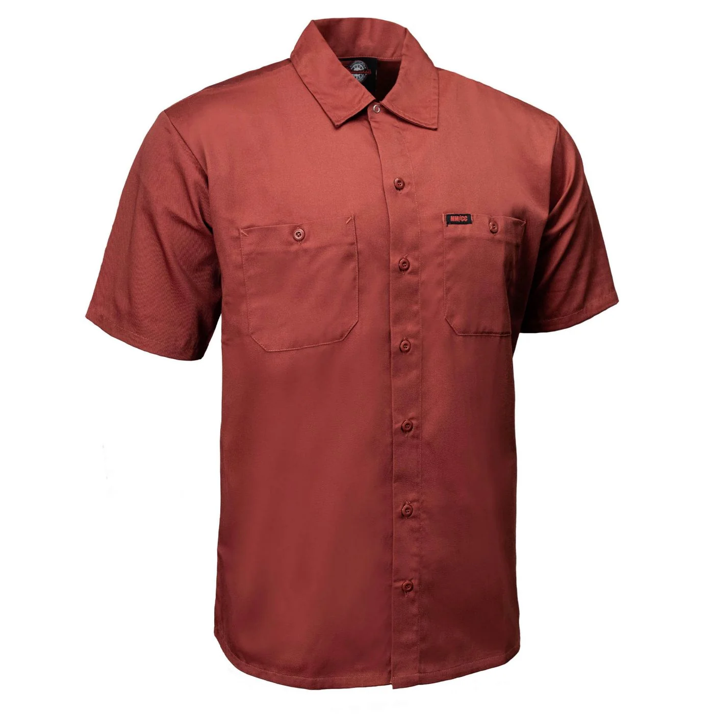 Fast MMCC Men's Super Duty Orange Polyester Blend Mechanic Shirt - MDM11627MMCC Super Duty Mechanic Shirt High-End