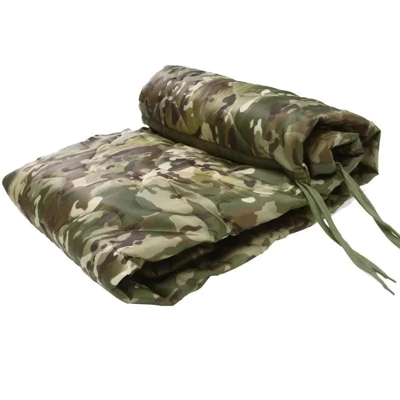 Original Military Tactical Poncho Liner - Water Repellent Woobie Blanket for Camping Survival Efficient