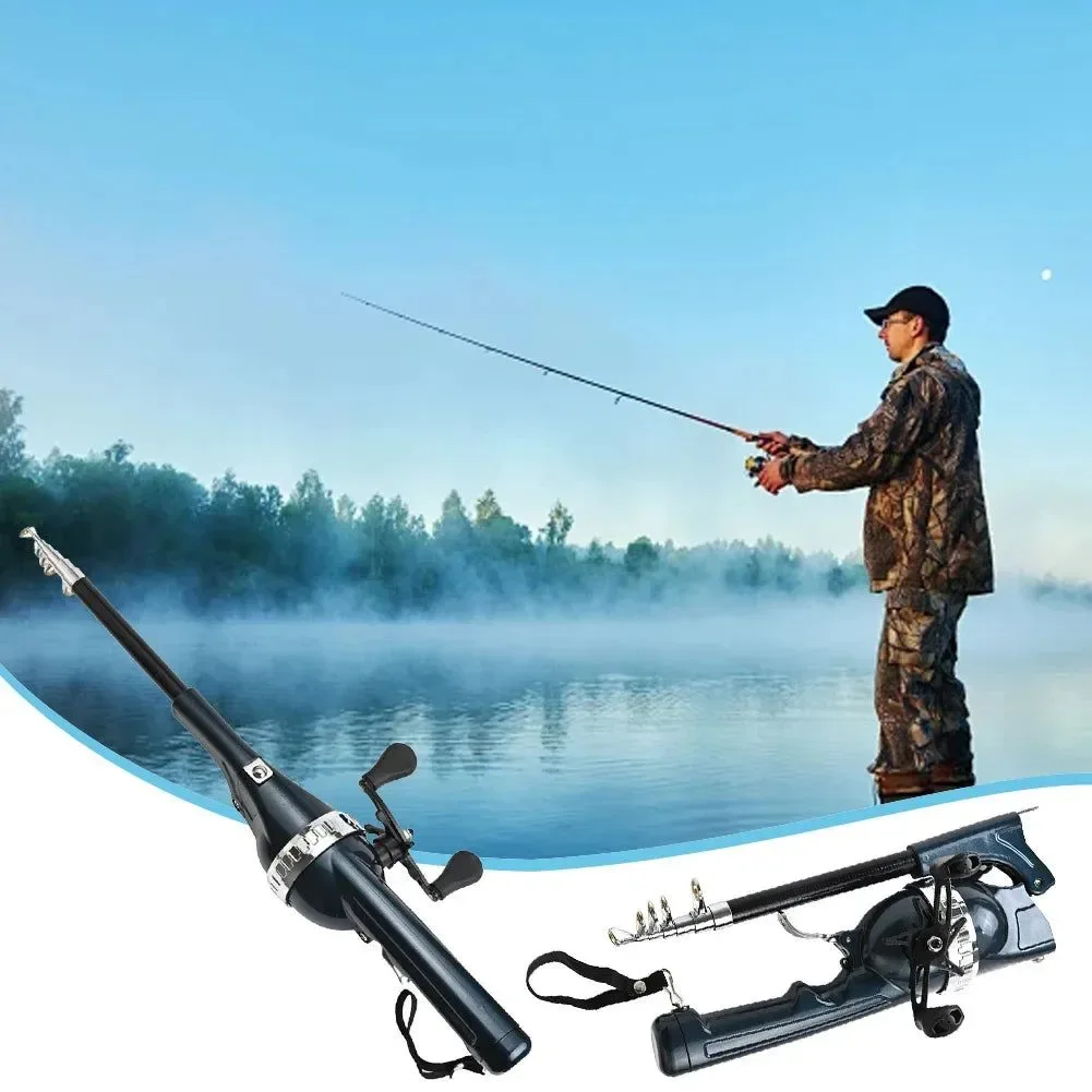 Detailed Carbon Fiber Telescopic Fishing Rod - Portable Foldable Spinning Rod with Reel Luxury