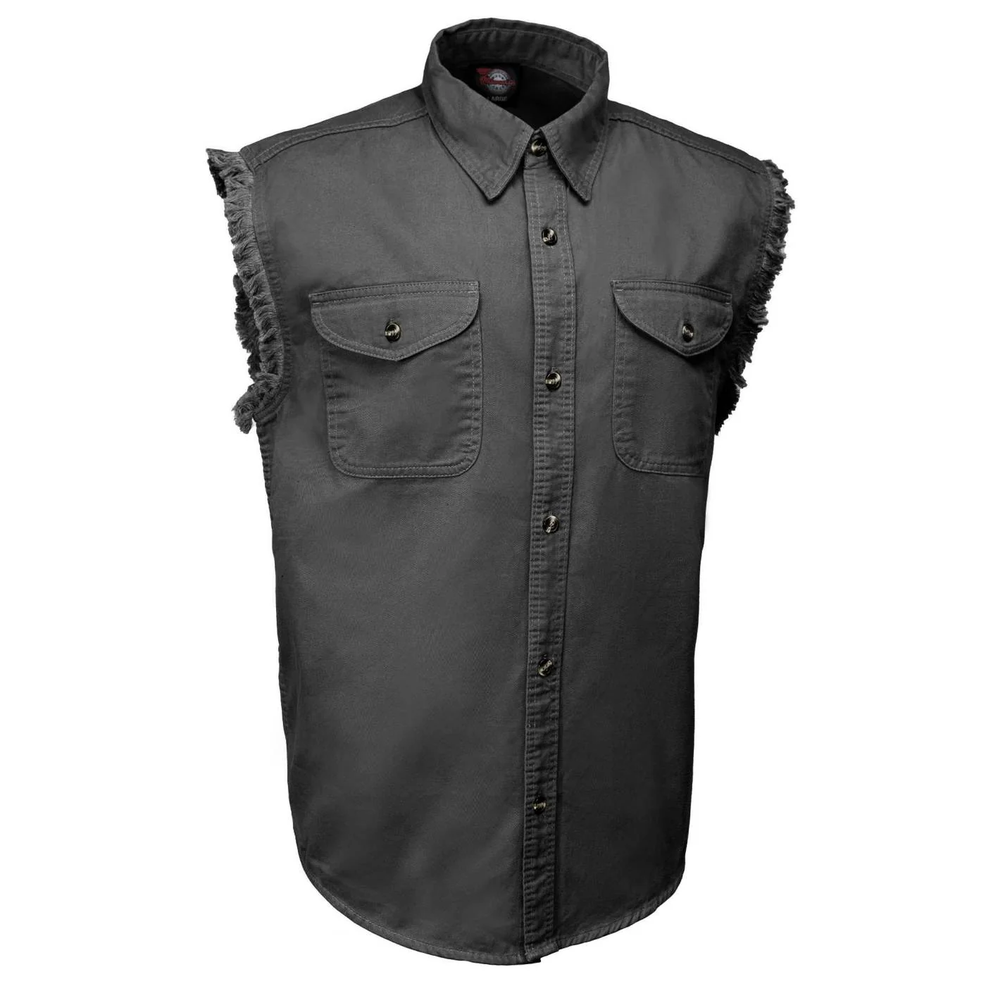 Original Design MMCC Men's Rustline Cotton Sleeveless Work Shirt - MMC16016MMCC Rustline Sleeveless Cut-Off Work Shirt Convenient