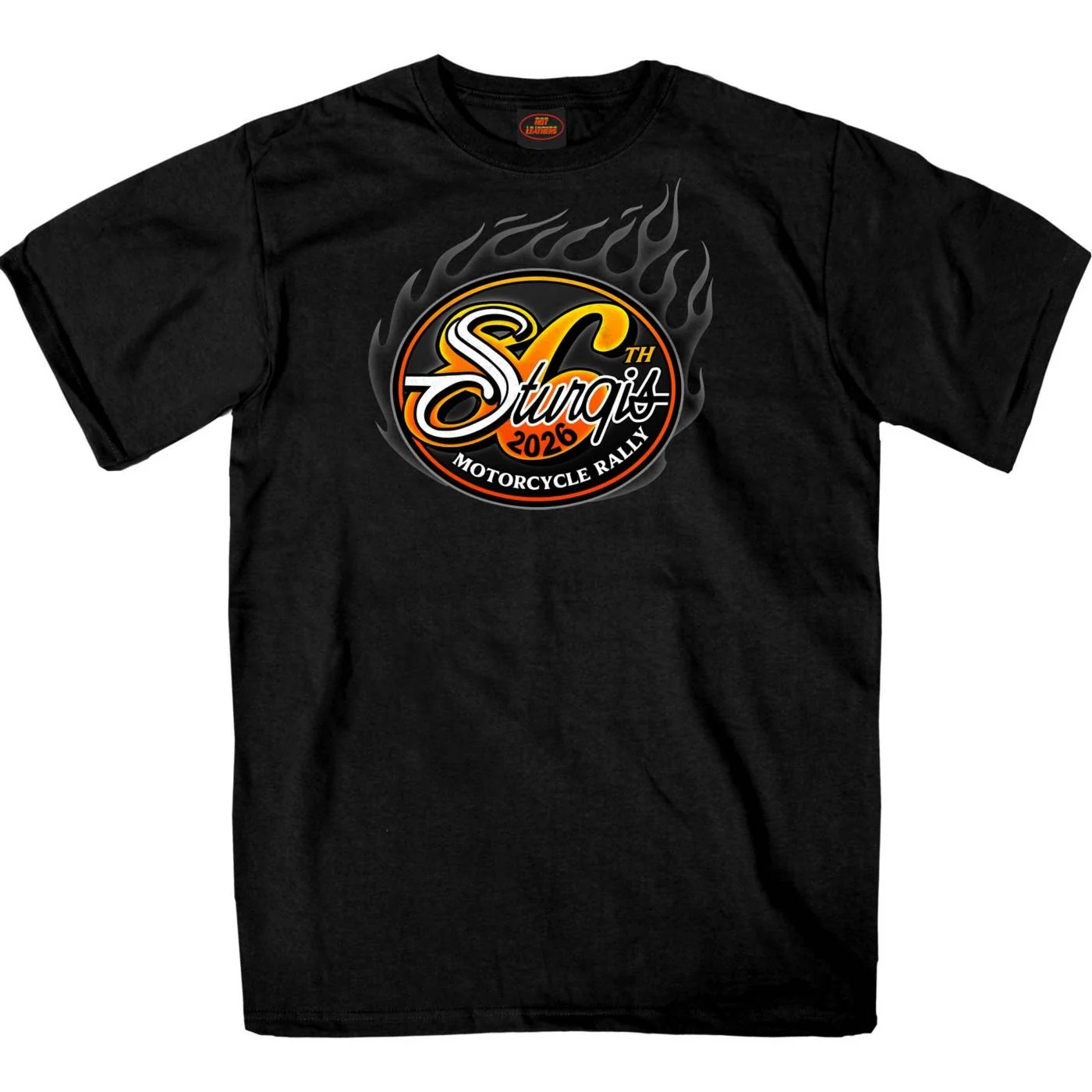 Secure 2026 Sturgis Motorcycle Rally Logo Men's Black Short Sleeve T-Shirt - SPB1224 Flexible
