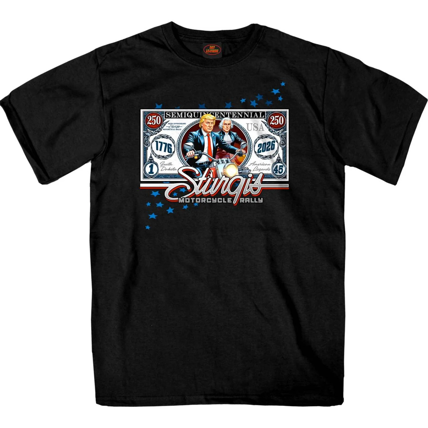 Flexible 2026 Sturgis Motorcycle Rally Georgedon Men's Black Short Sleeve T-Shirt - SPB1218 Durable