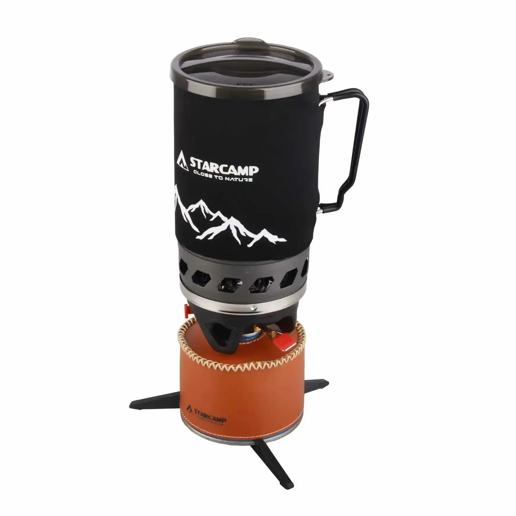Innovative Portable 1400ml Fast-Boil Jet Cooker for Camping Hiking Trendy