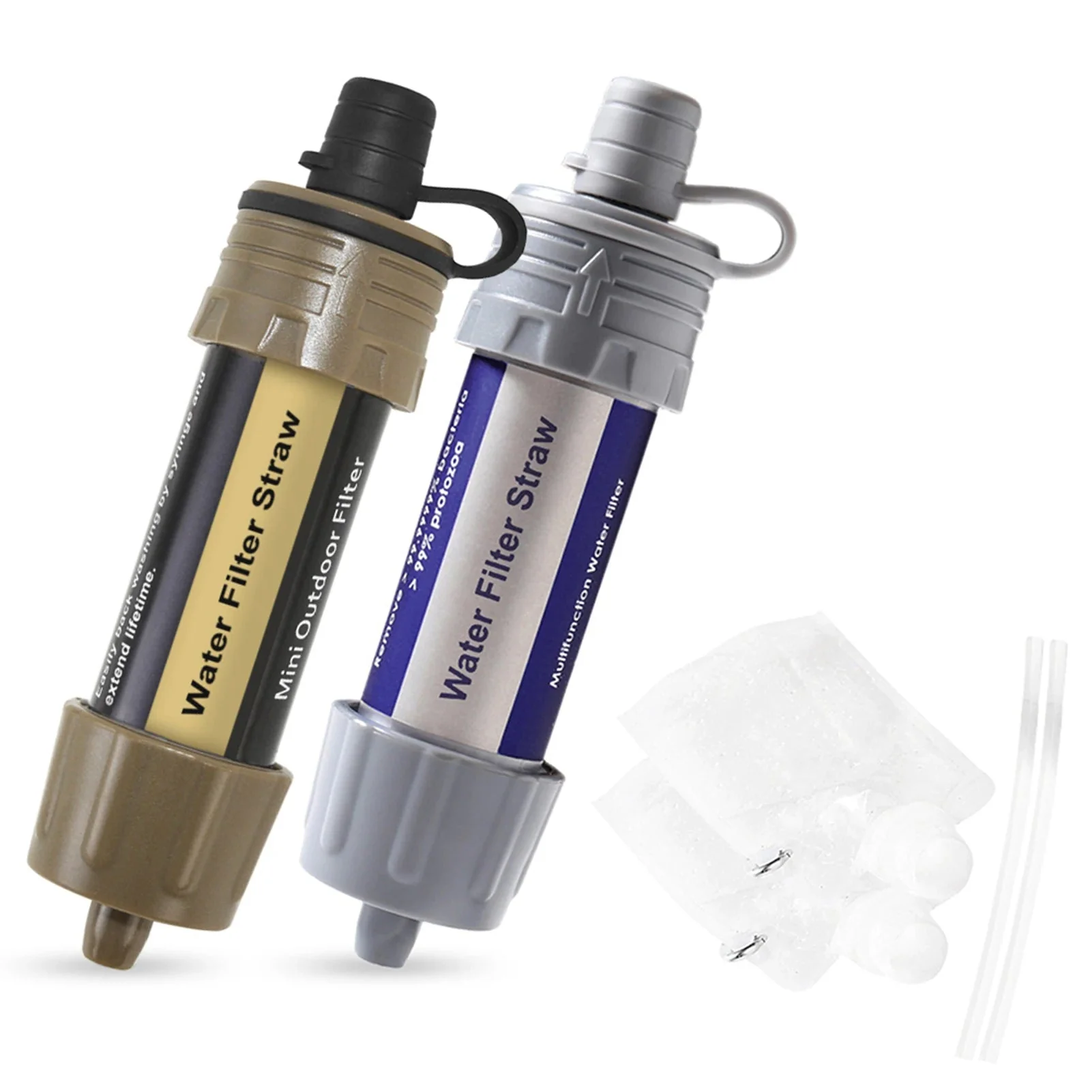 Contemporary Portable Water Filter Straw – Emergency Survival Water Purifier for Camping Hiking Backpacking Fashionable