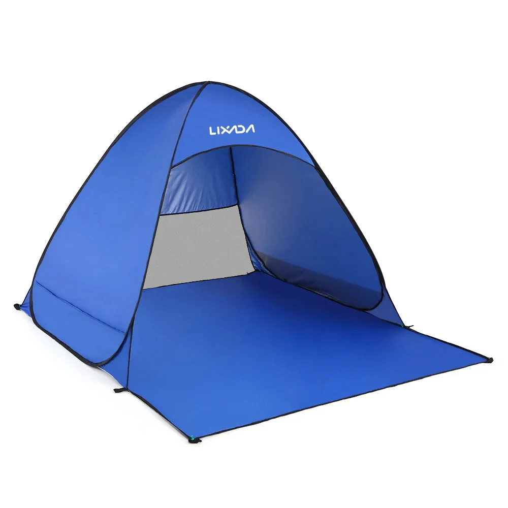 Pure Instant Pop-Up Beach Tent – Lightweight UV Protection Sun Shelter for Camping Outdoor Travel 1–2 Person Clean
