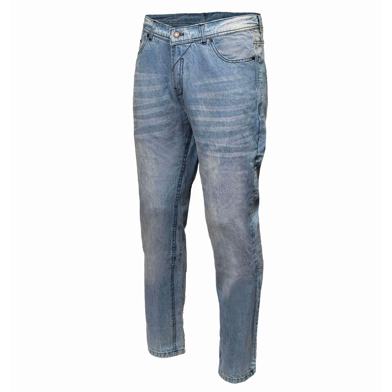 Innovative Milwaukee Leather MDM5003 Men's Blue Armored Motorcycle Riding Denim Jeans Reinforced with Aramid Fibers Healthy