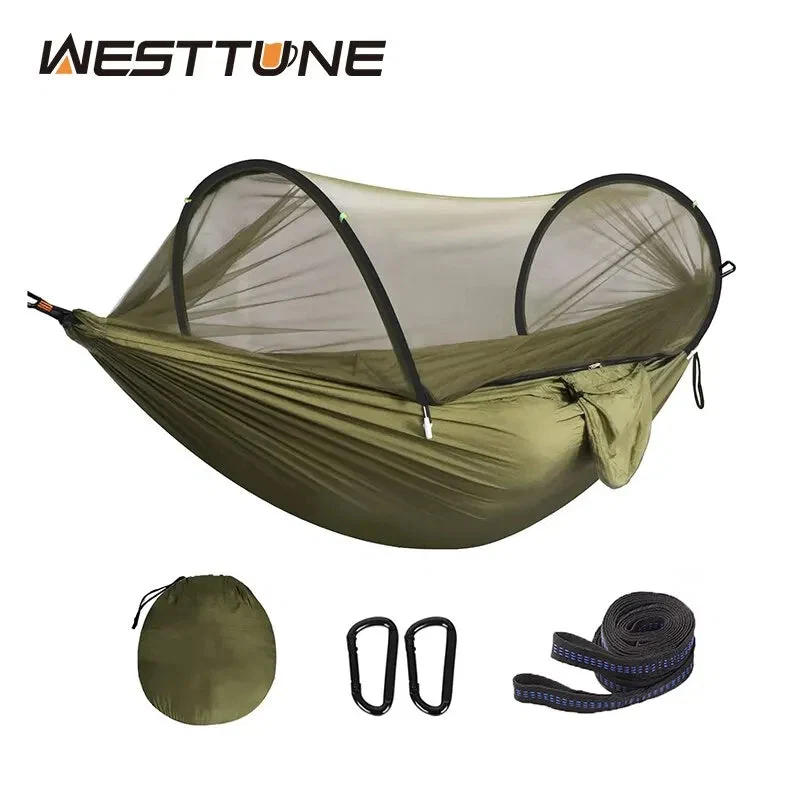 Casual 3-in-1 Camping Hammock with Mosquito Net – Ultralight Nylon Hammock for Outdoor Backpacking 3-in-1 Camping Hammock with Mosquito Net – Ultralight Nylon for Outdoor Backpacking Organic