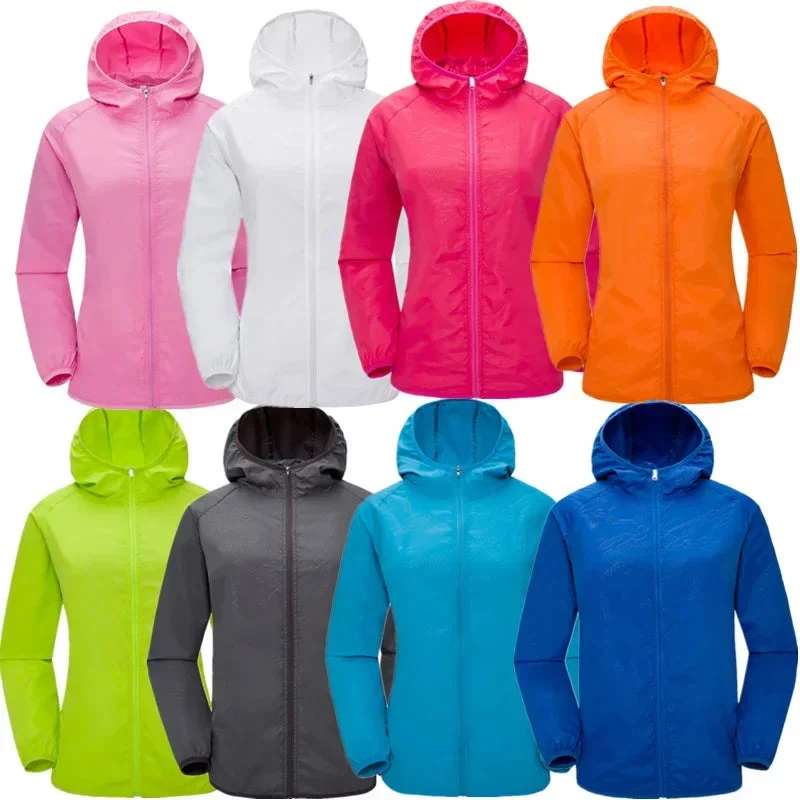 World-Class Unisex Waterproof Hiking Windbreaker – Ultralight Packable Rain Jacket with Sun Protection for Camping Climbing Smooth