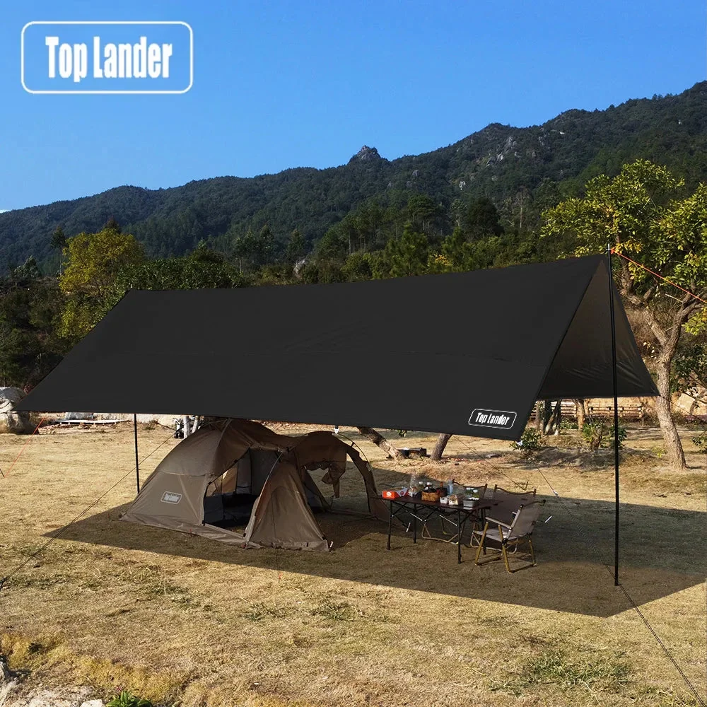 Genuine 4x6m Oxford Camping Tarp Waterproof Canopy Awning Family Safe