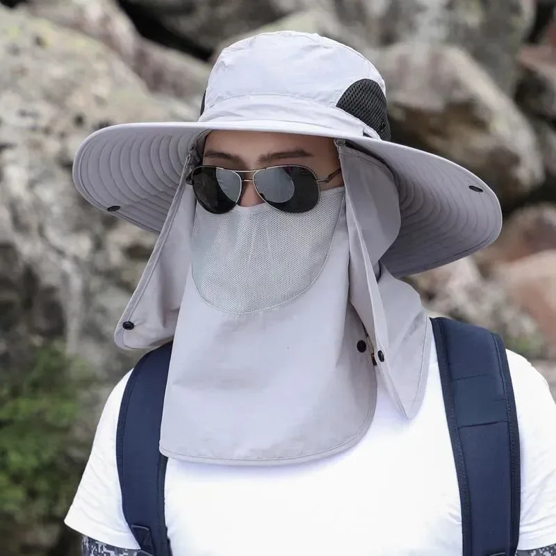 World-Class Sombrero de pesca ajustable para exteriores protección solar plegable para hombre y mujer. Genuine