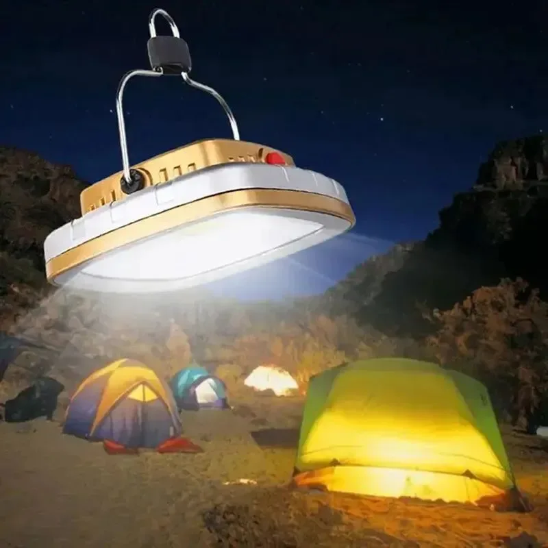 Fine Linternas de camping COB lámpara solar para tienda de campaña - Lámpara portátil con gancho para colgar y batería recargable por USB Trusted