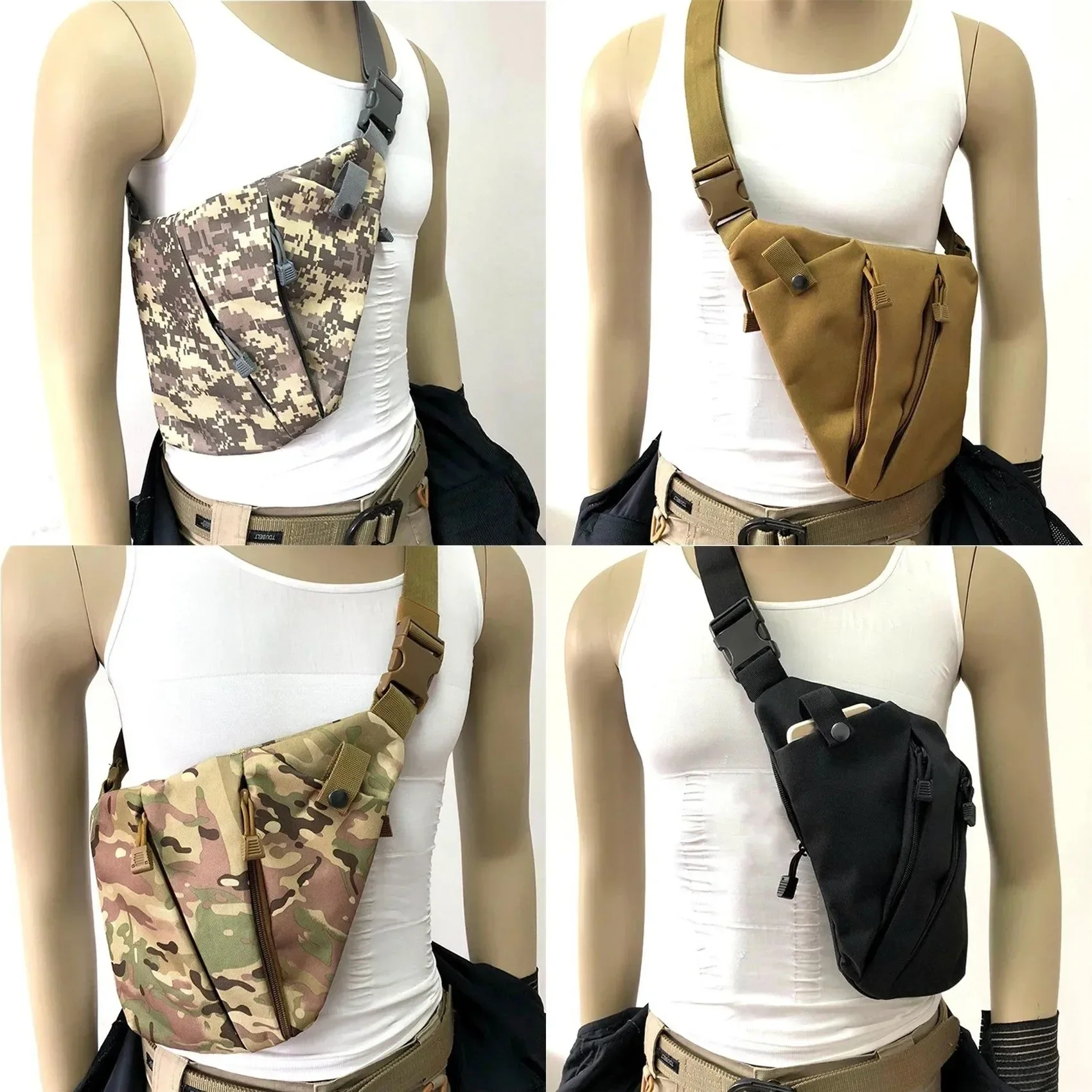 Exclusive Bolso de hombro táctico militar - Mochila bandolera de nailon para actividades al aire libre User-Friendly