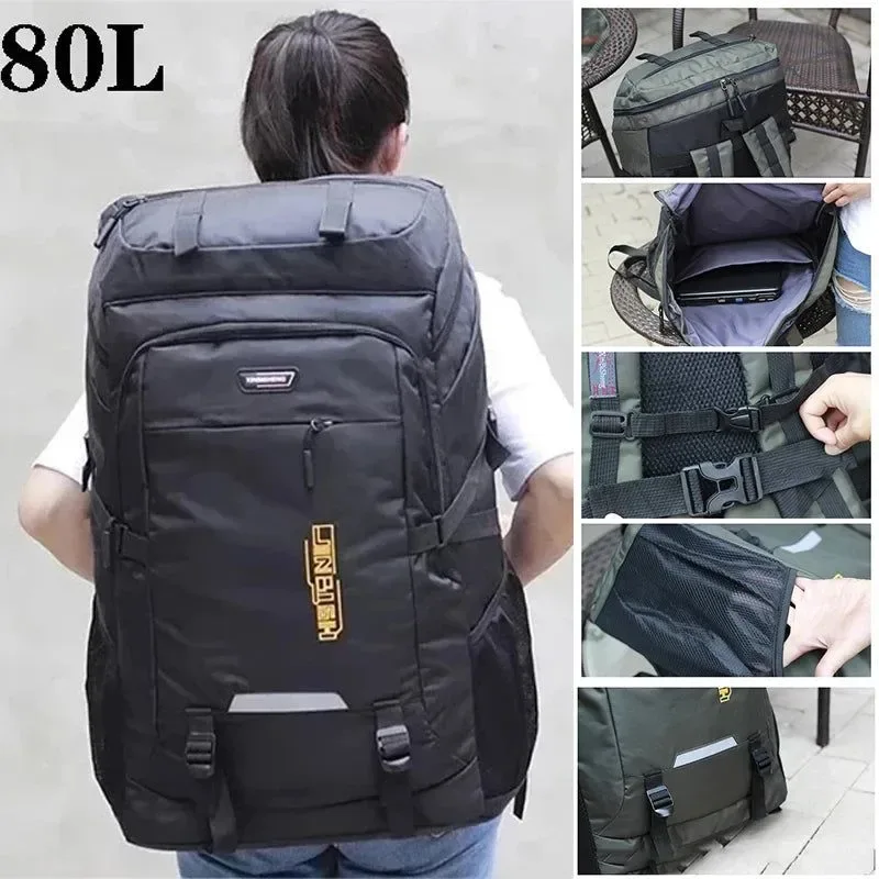Recyclable Mochila para exteriores de 80 50 l mochila versátil para deportes camping senderismo y escuela. Long-Lasting