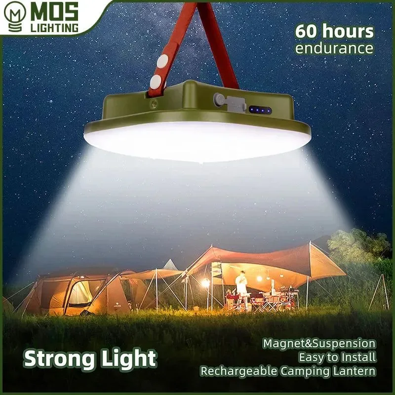 Environmentally Friendly Linterna de camping portátil recargable iluminación LED versátil para aventuras al aire libre Selected