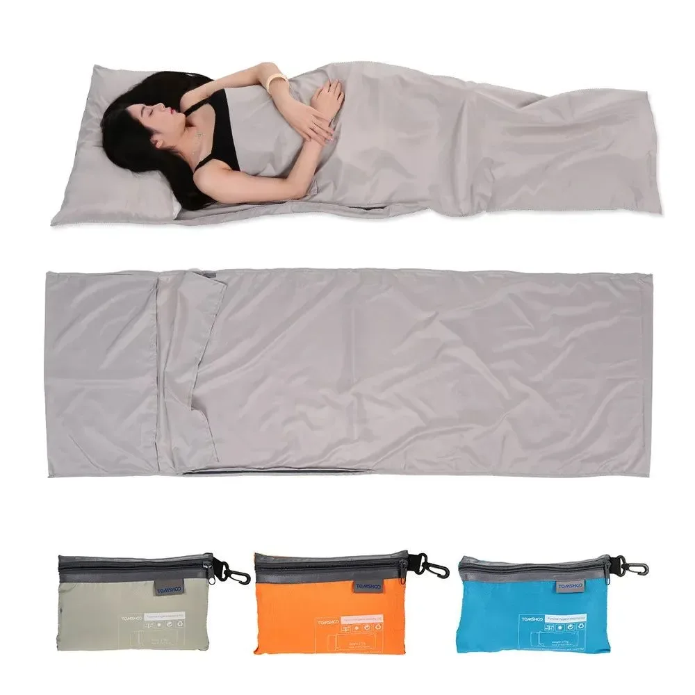 Outstanding Saco de dormir portátil para acampar al aire libre con funda de almohada ligero i para viajes de negocios y hoteles. Powerful