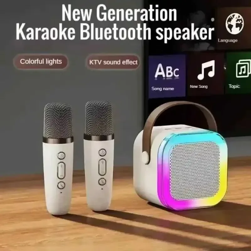 Contemporary Sistema de altavoces portátil Bluetooth K12 con micrófonos inalámbricos duales Next-Generation