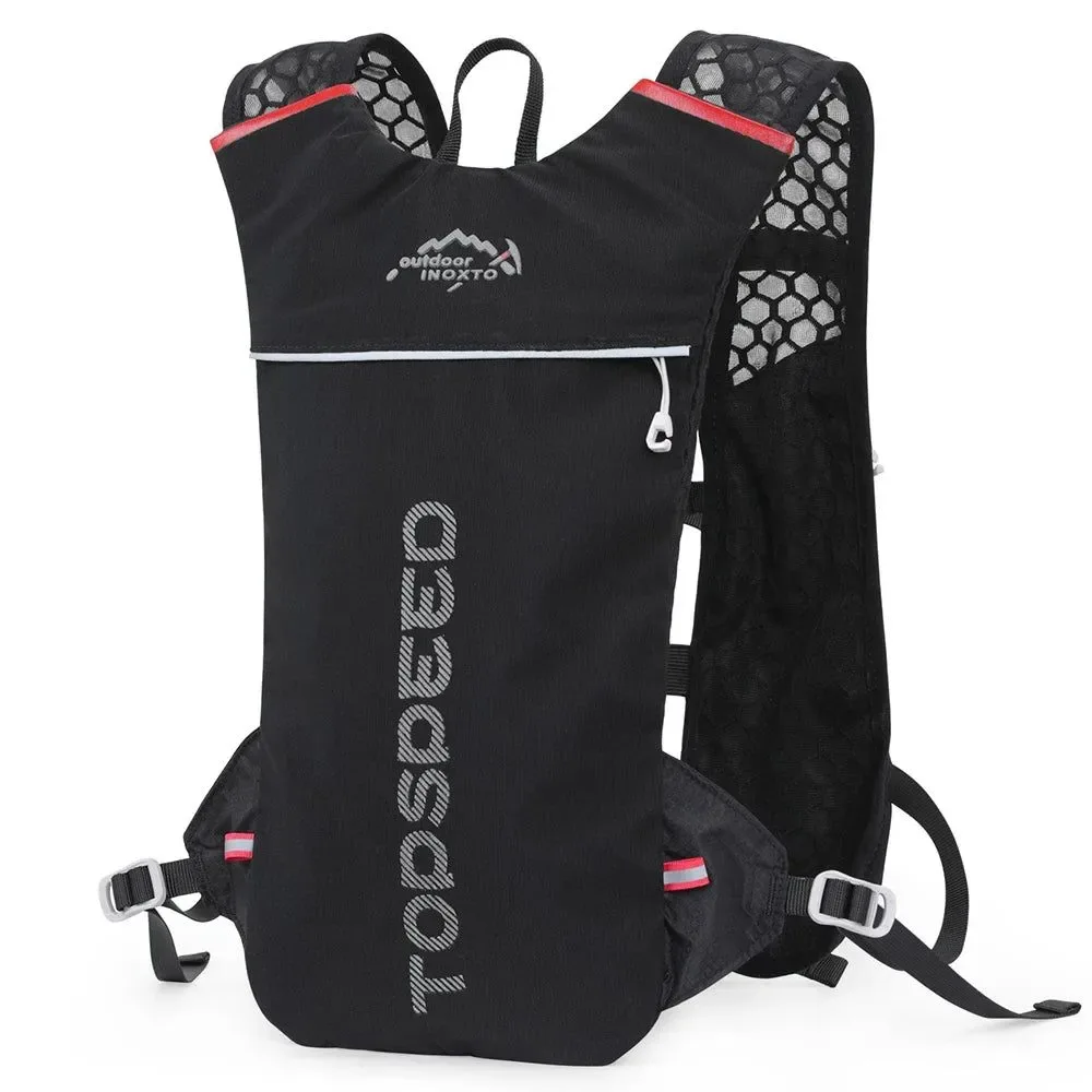 Trusted Mochila de hidratación ultraligera INOXTO Trail Running de 5 L para maratón y ciclismo con bolsas de agua de 1 5 L y 2 L. Reliable