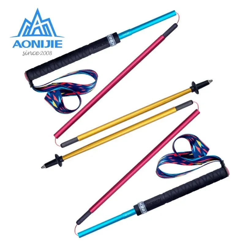 Relaxed Bastón de trekking plegable y ligero E4201 Bastón de fibra de carbono para senderismo running y senderismo. Top-Quality