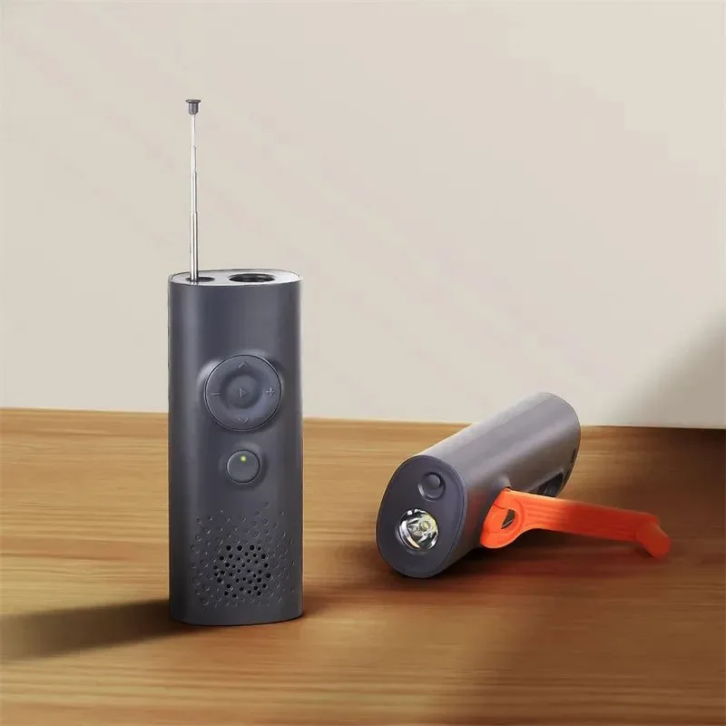 Traditional Kit de herramientas de emergencia multifunción 6 en 1 radio linterna generadores de energía manuales banco de energía y alarma de decibelios altos. Healthy