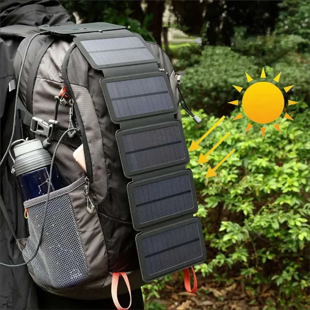 Optimized Cargador solar USB plegable de 20 W portátil para camping y senderismo First-Class