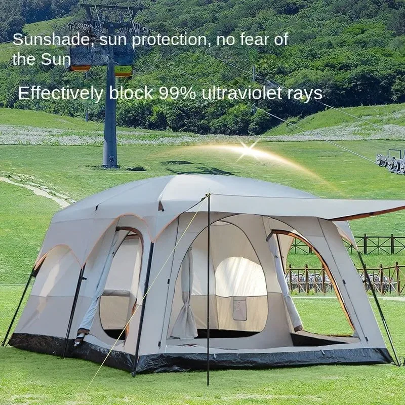 Artisan Outdoor Camping Tent – 2 Bedrooms 1 Living Room 201T Polyester 3 Sizes World-Class
