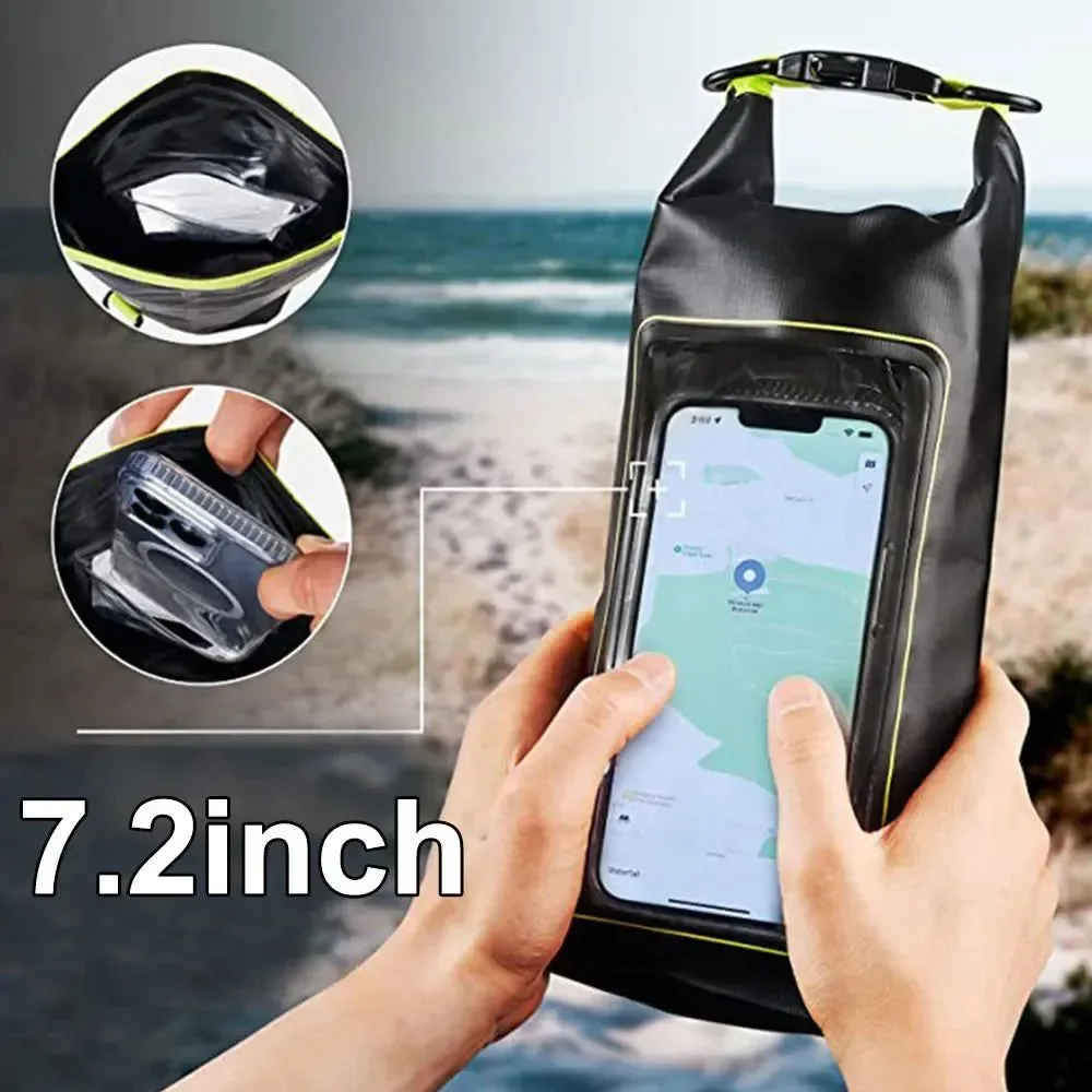 Professional Bolsa seca impermeable con pantalla táctil de 2 y 5 litros i para trekking drifting rafting surf kayak y deportes al aire libre. Refined