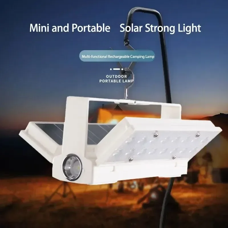 Crafted Lámpara de camping LED con energía solar linterna portátil plegable de 90° Sustainable