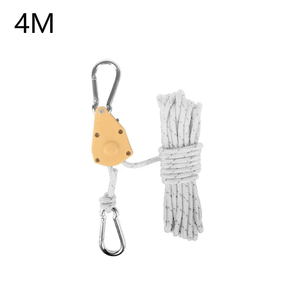 Casual Gancho de polea para colgar cuerda de tienda de campaña - Cordón ajustable para acampar y actividades al aire libre Carefully Designed