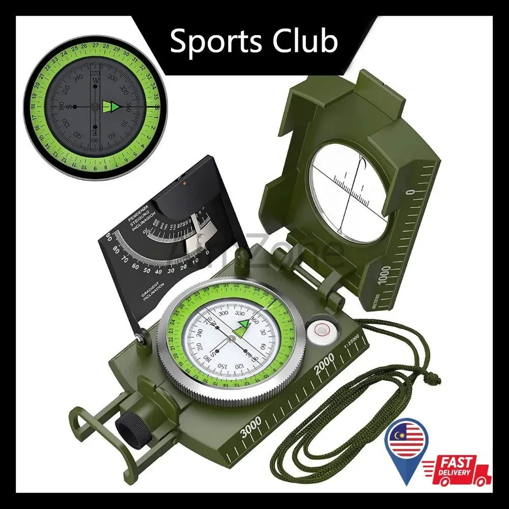 Unique Brújula militar para supervivencia al aire libre brújula digital impermeable y a prueba de golpes para camping senderismo y navegación geológica. Reusable