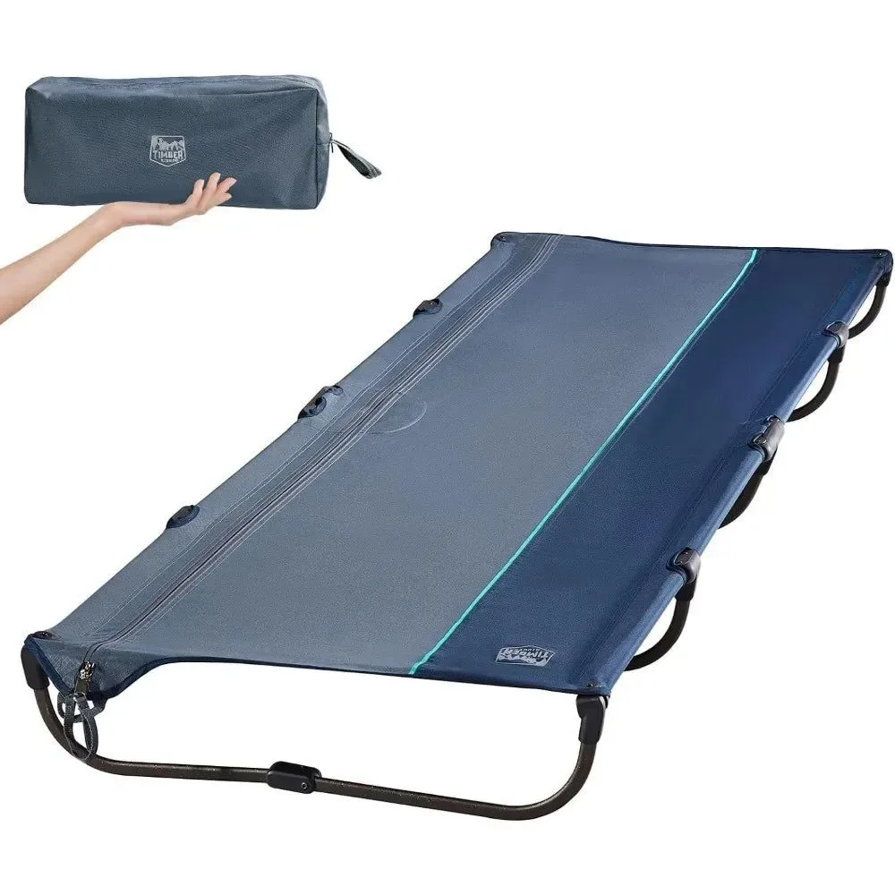 Comfortable Catre de camping ligero de aluminio plegable de montaje rápido con cierre de cremallera y bolsa de transporte portátil. Acerca de este artículo Relaxed