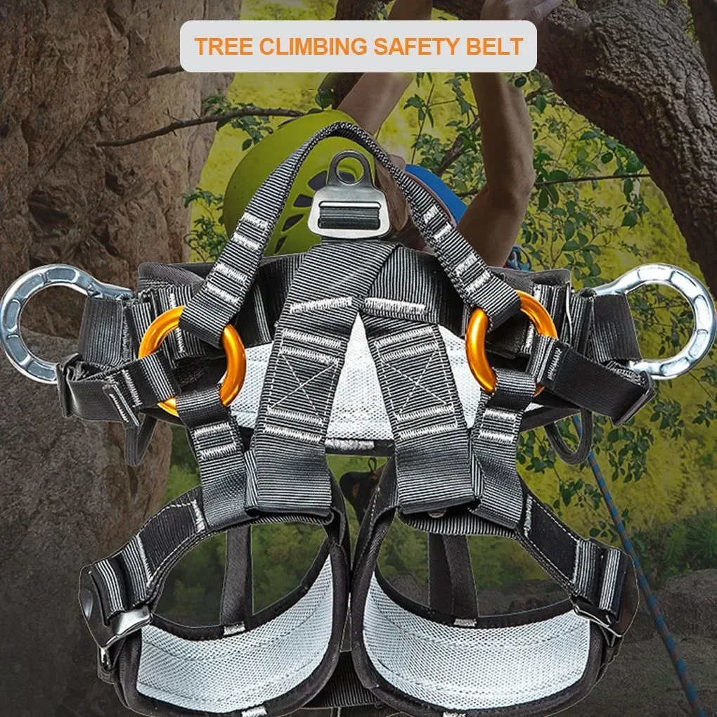 Verified Arnés de escalada profesional - Cinturón de seguridad ajustable para protección contra caídas Versatile