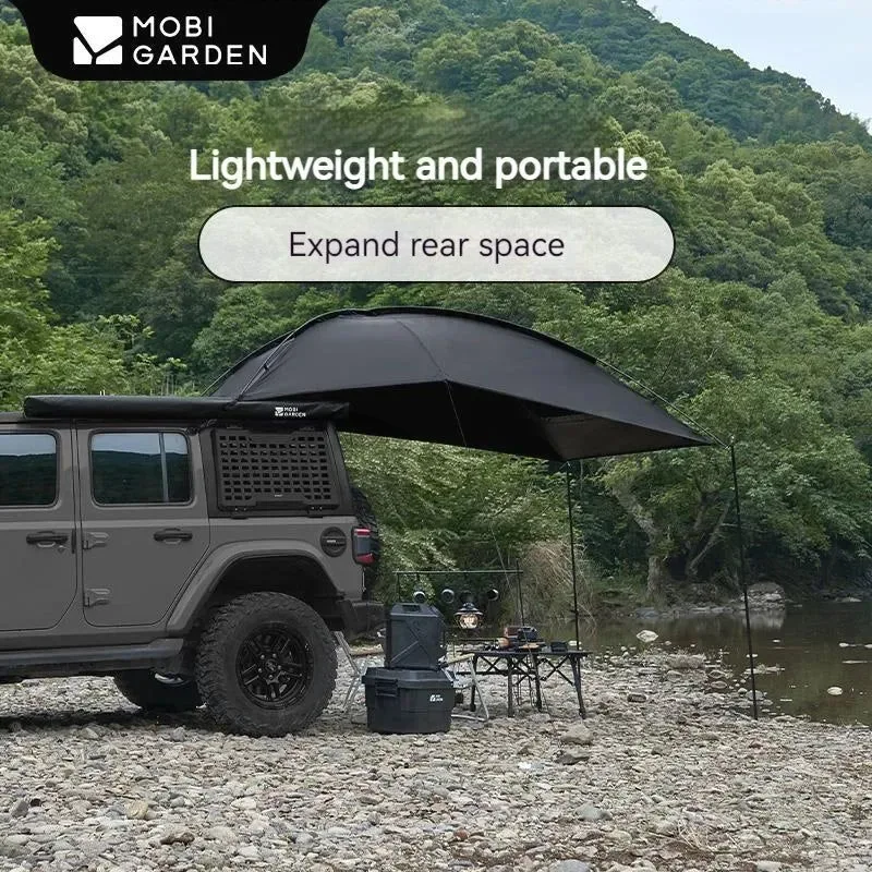 Crafted Tienda de campaña lateral para coche MOBI GARDEN - Toldo de camping con acoplamiento para SUV 8㎡ Toldo avanzado para exteriores Premium