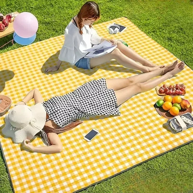 Recyclable Esterilla de picnic impermeable 3 en 1 para camping senderismo y playa manta plegable portátil para exteriores con cierre de seguridad. Unique