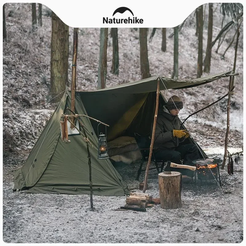 Enhanced Tienda de campaña individual Cotton Ridge color verde militar i para acampar hacer senderismo y sobrevivir al aire libre con amplio espacio y ventilación por chimenea 5 8 kg Organic