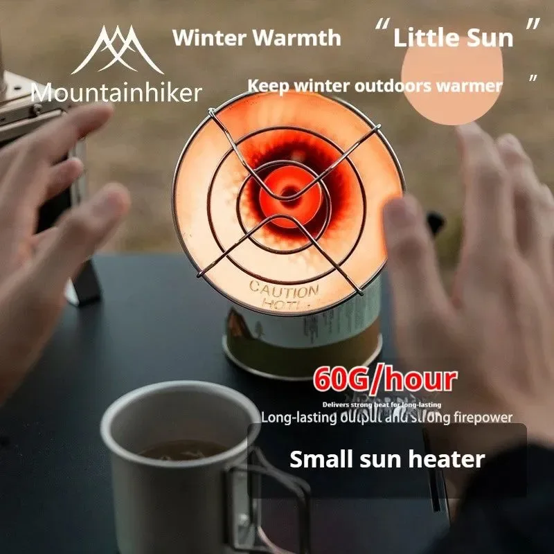 Efficient Mini Portable Gas Heater Compact Outdoor Warmer for Camping Ice Fishing with Piezo Ignition Smooth