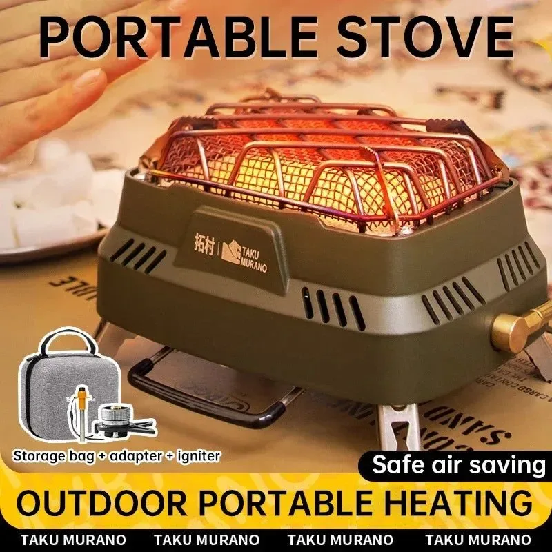 Powerful Portable Infrared Propane Heater 3500W Split Gas Stove for Camping Outdoor Windproof Heating Verified