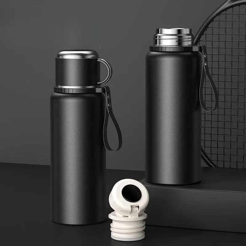 Original Smart Temperature Display Travel Thermos 316 Stainless Steel Vacuum Insulated Coffee Mug with Tea Filter Minimalist