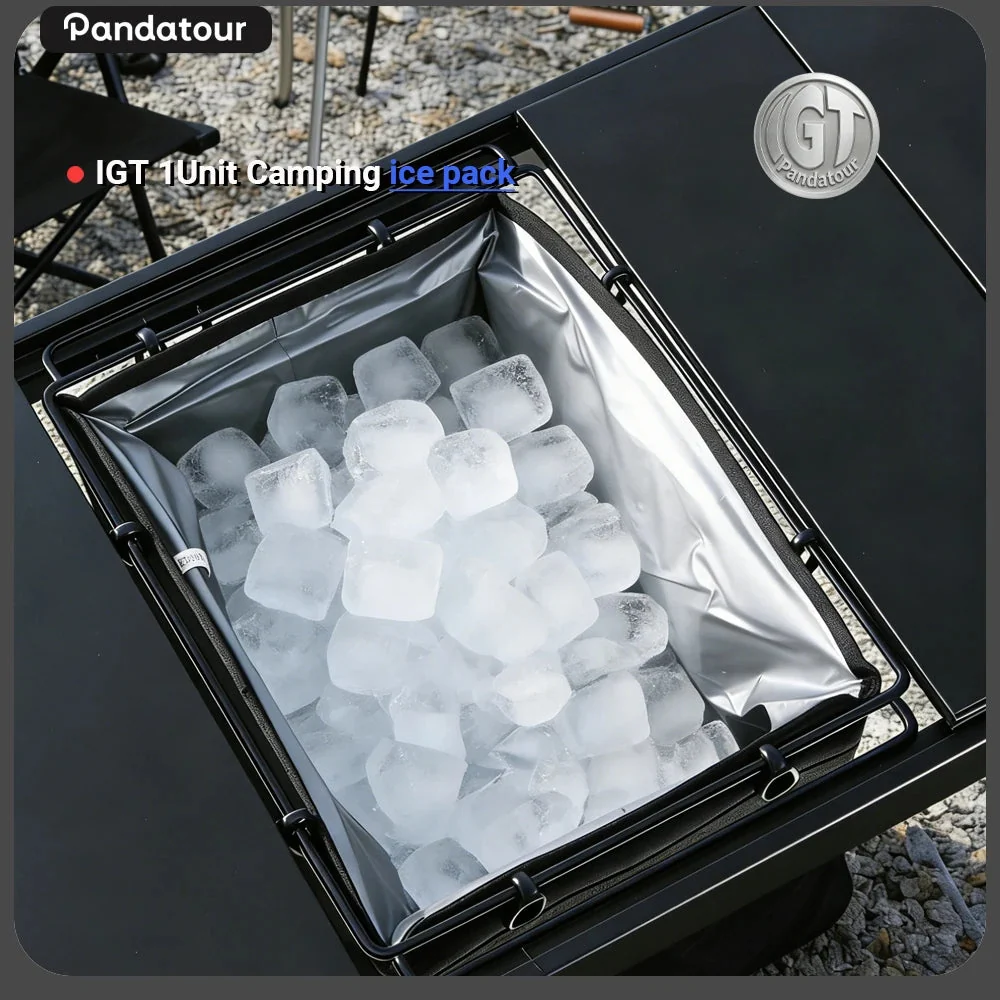 Clean Pandatour IGT Camping Table Ice Bucket Insulation Bag – EVA Cooler for Camp Kitchen Picnic Outdoor Use Crafted