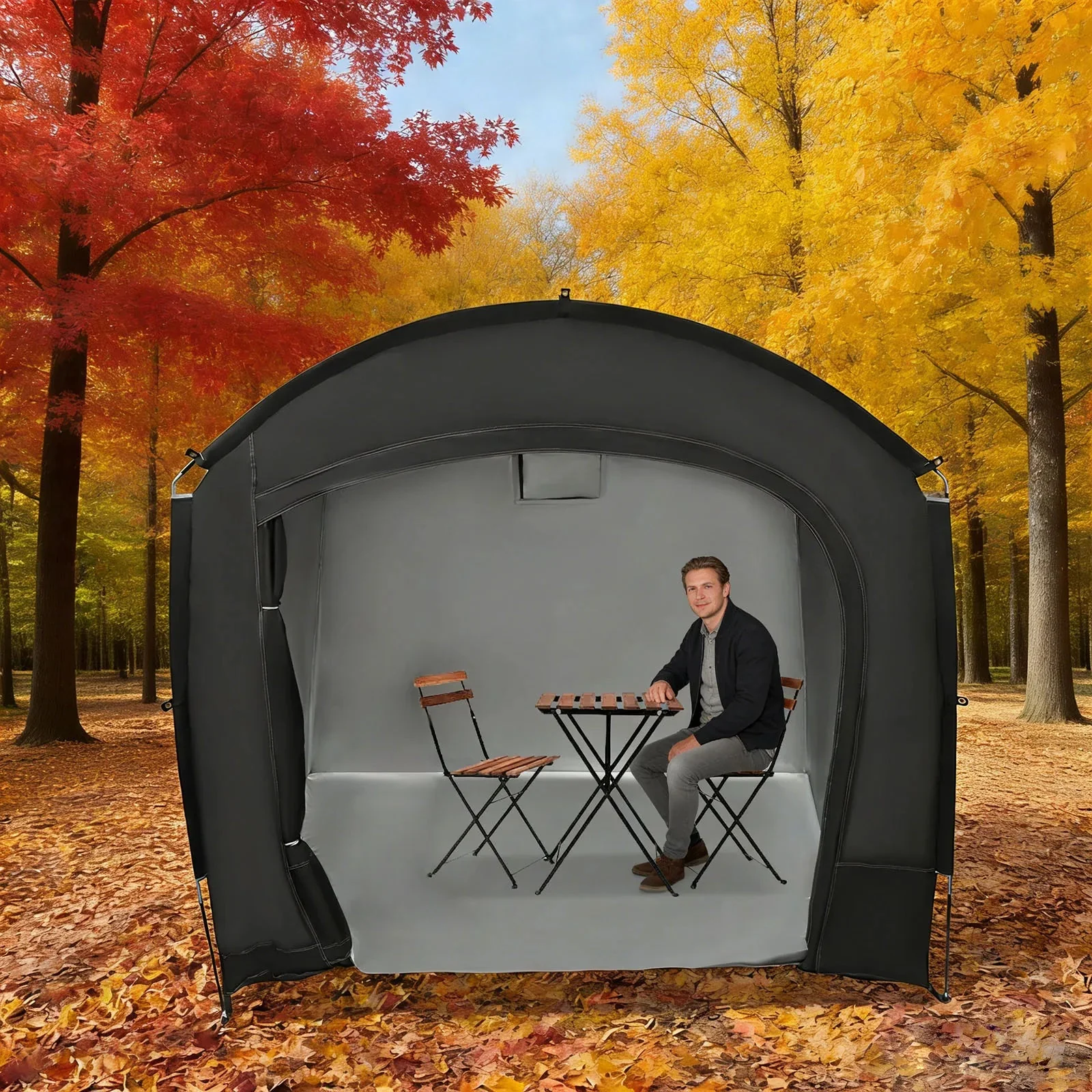 First-Class Portable Outdoor Bike Tent for 3–4 Bikes – 210D Oxford Cloth Silver-Coated Fiberglass Frame with Carry Bag Optimized