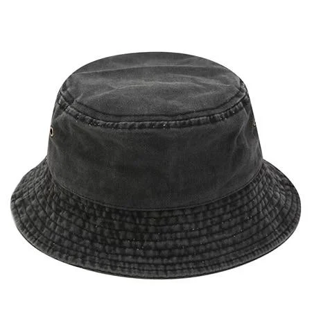Casual Washed Cotton Bucket Hat High-Quality